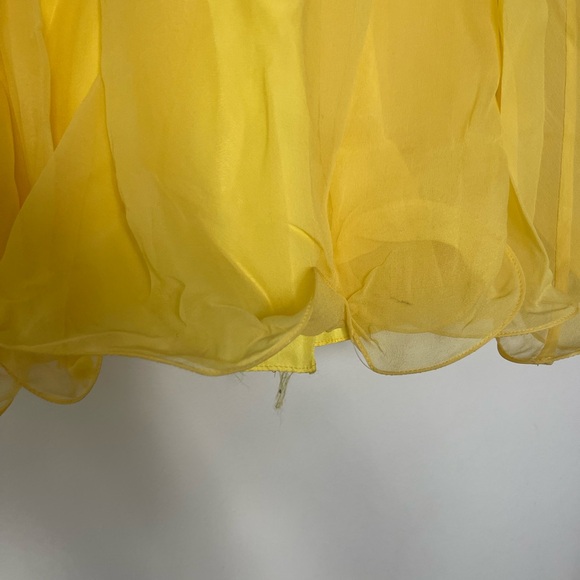 Yellow Jovani Chiffon Evening Gown - Picture 10 of 12